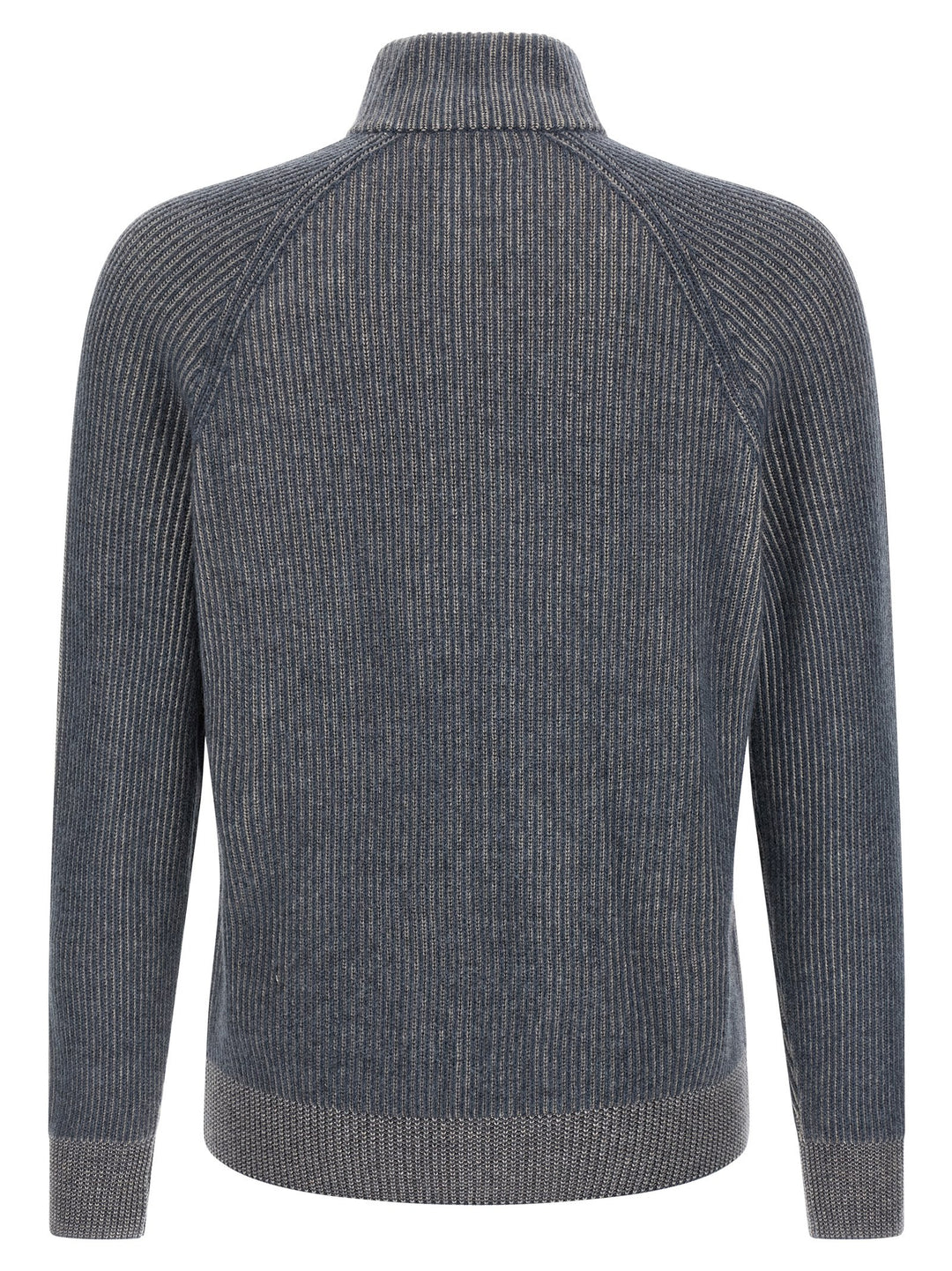 Brunello Cucinelli Blue Cashmere Cardigan