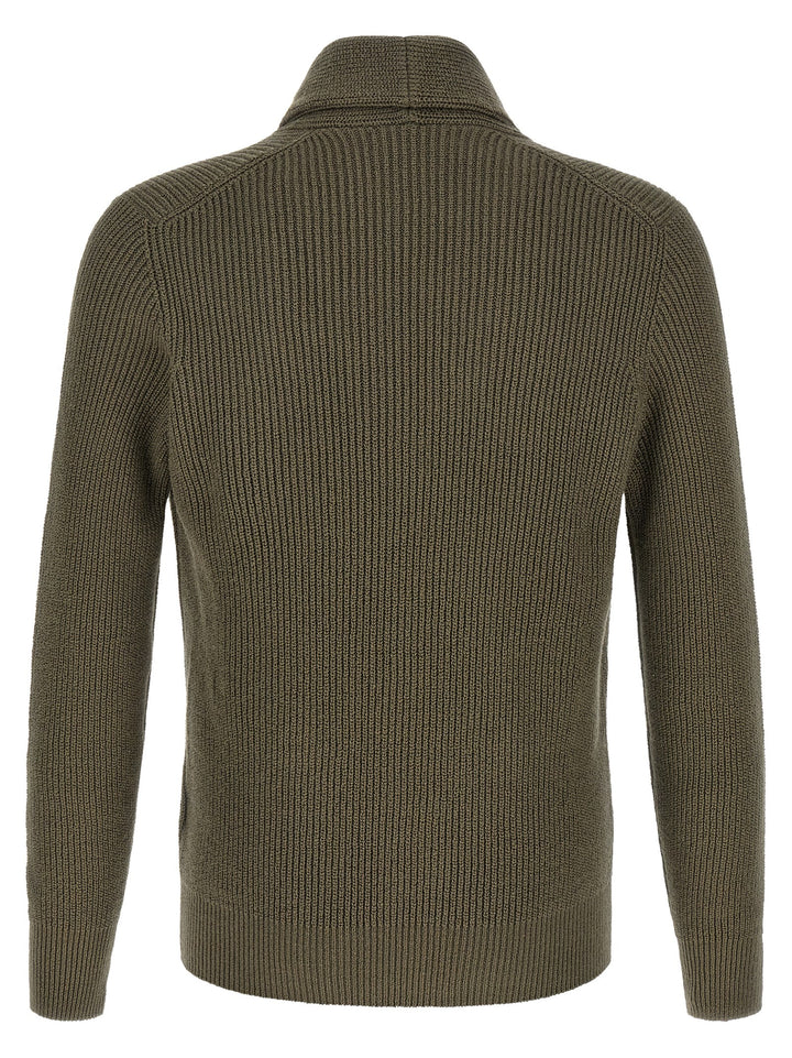Brunello Cucinelli Bicolor Cotton Cardigan