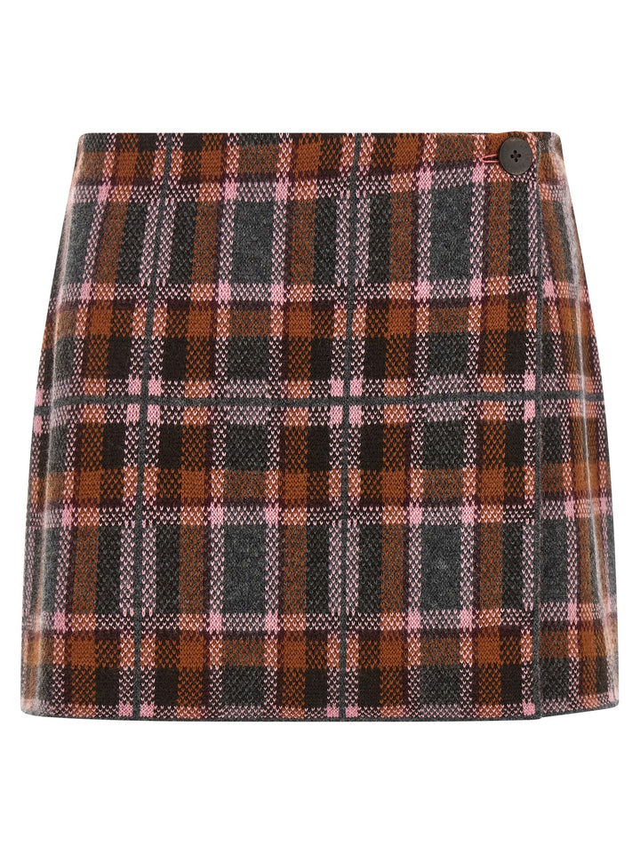 Guest in Residence Brown Wool Long Skirt