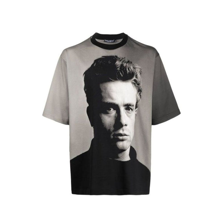Dolce &amp; Gabbana Black Cotton T-Shirt