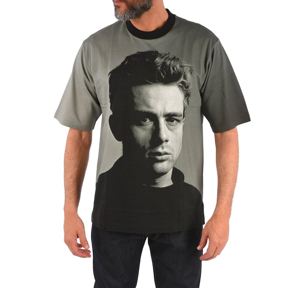 Dolce &amp; Gabbana Black Cotton T-Shirt