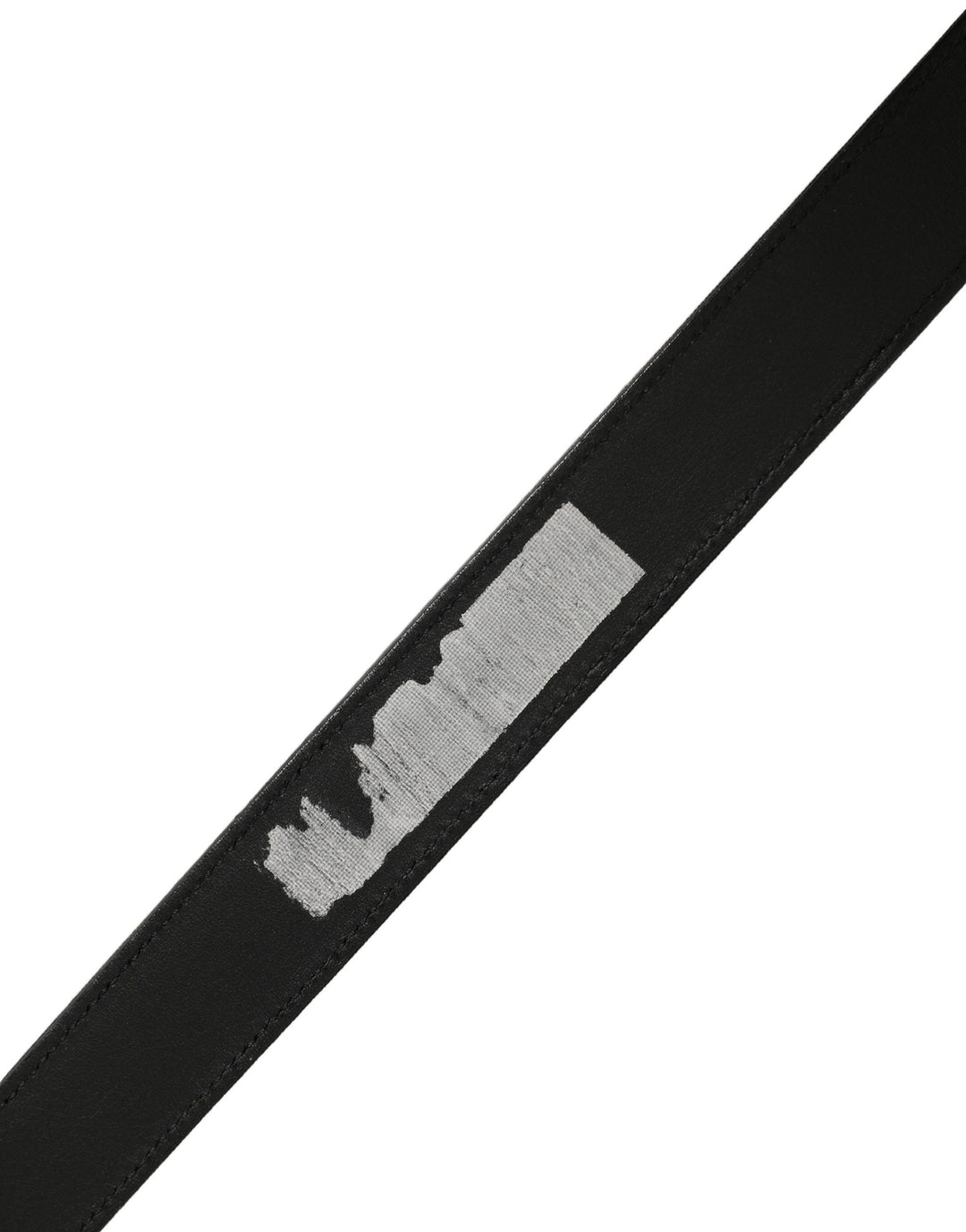 Dolce &amp; Gabbana Black Classic Leather Silver Tone Buckle Belt