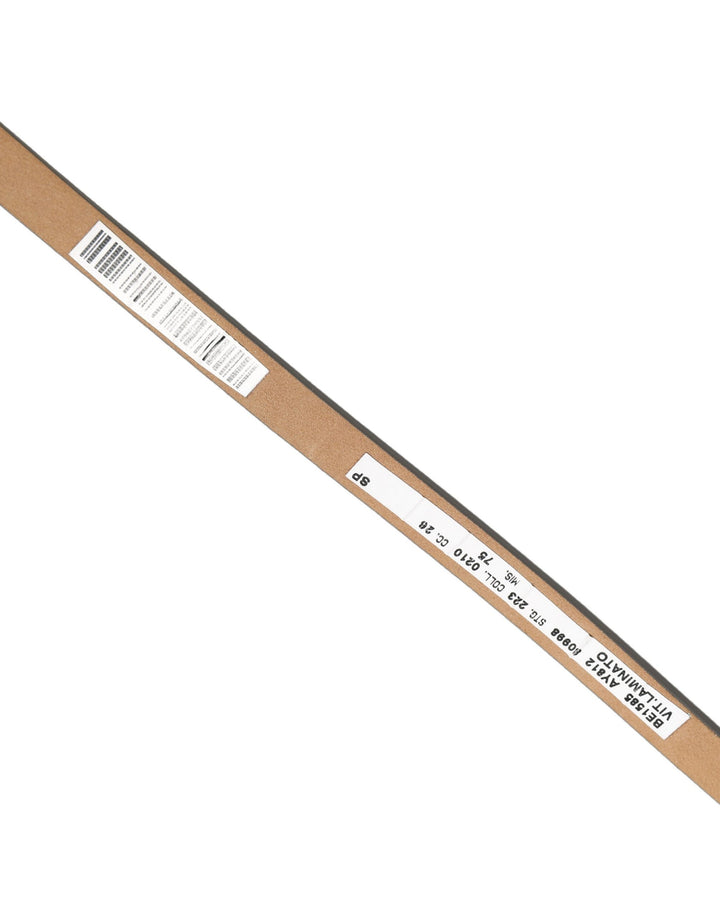 Dolce &amp; Gabbana Metallic Silver Leather Square Buckle Belt