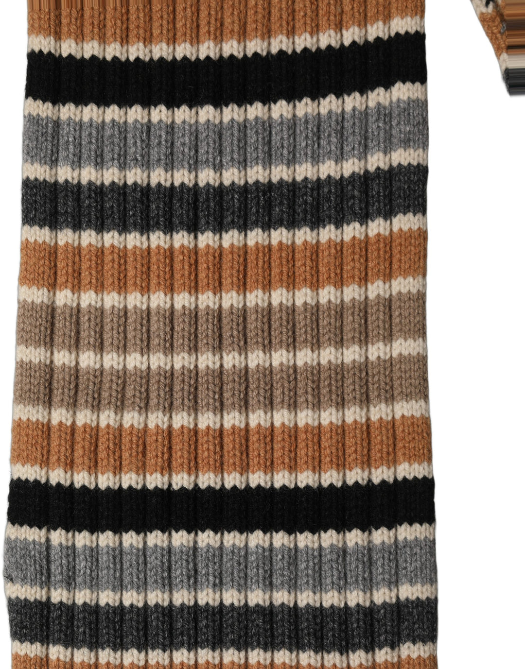 Dolce &amp; Gabbana Multicolor Striped Knitted Viscose Shawl Scarf