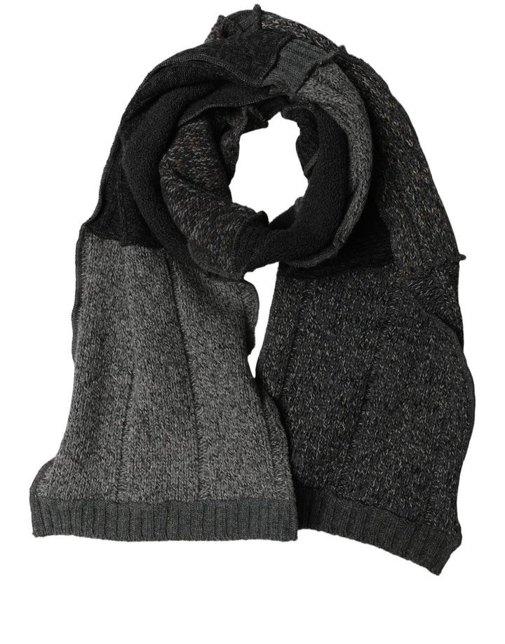 Dolce &amp; Gabbana Multicolor Patchwork Wool Knit Shawl Scarf