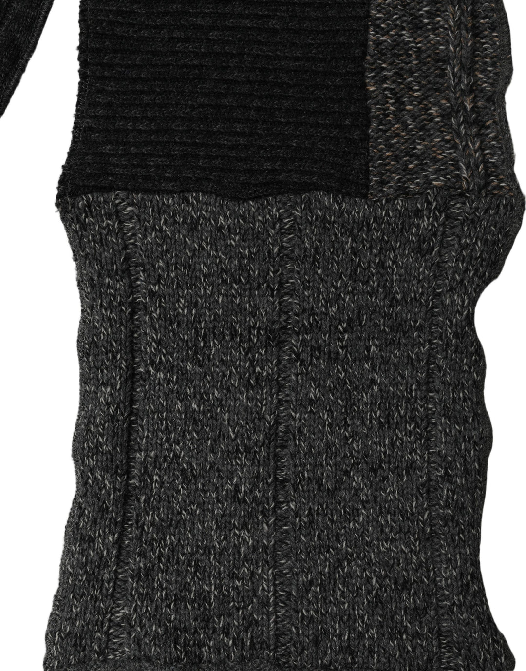 Dolce &amp; Gabbana Multicolor Patchwork Wool Knit Shawl Scarf