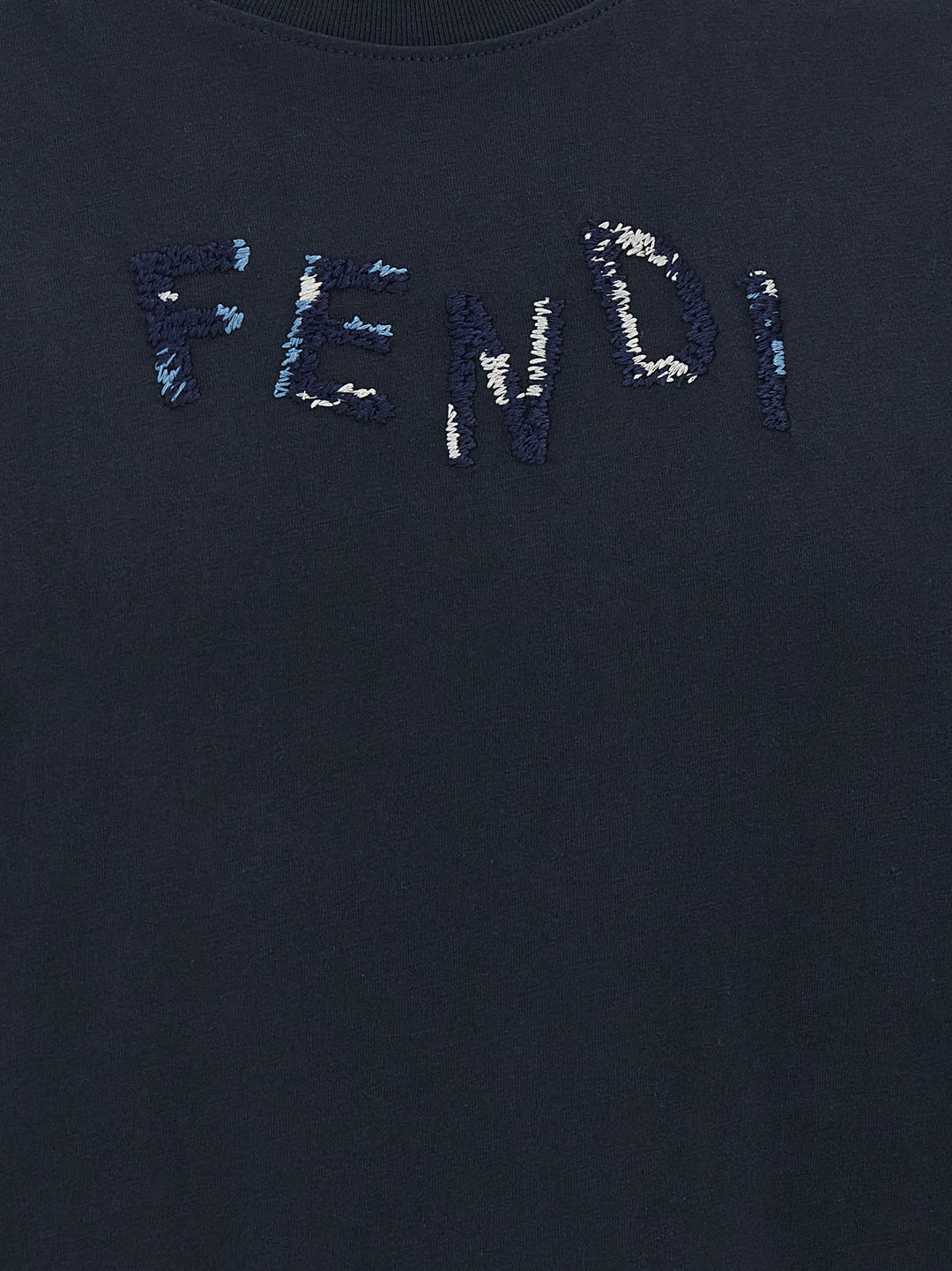 Fendi Blue Cotton T-Shirt