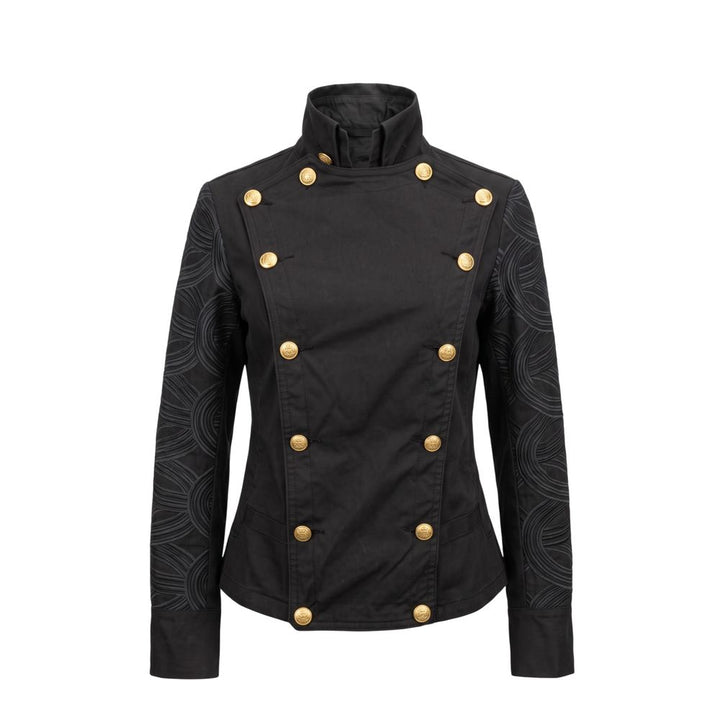 Mr&amp;Mrs Italy Black Cotton Women Jacket