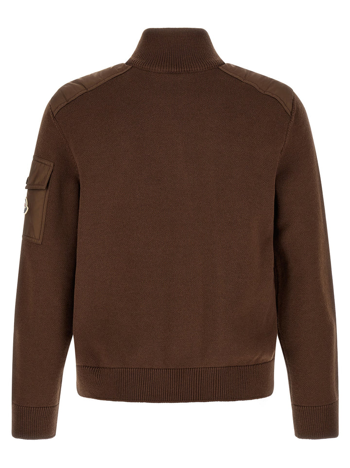 Moncler Brown Polyamide Cardigan