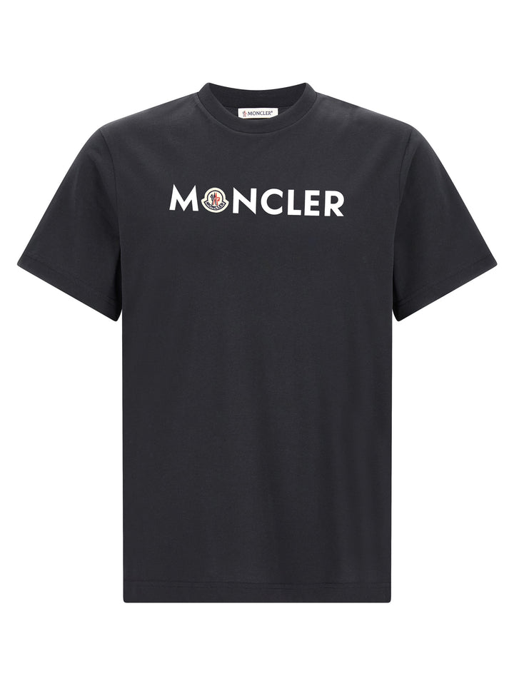Moncler Blue Cotton T-Shirt