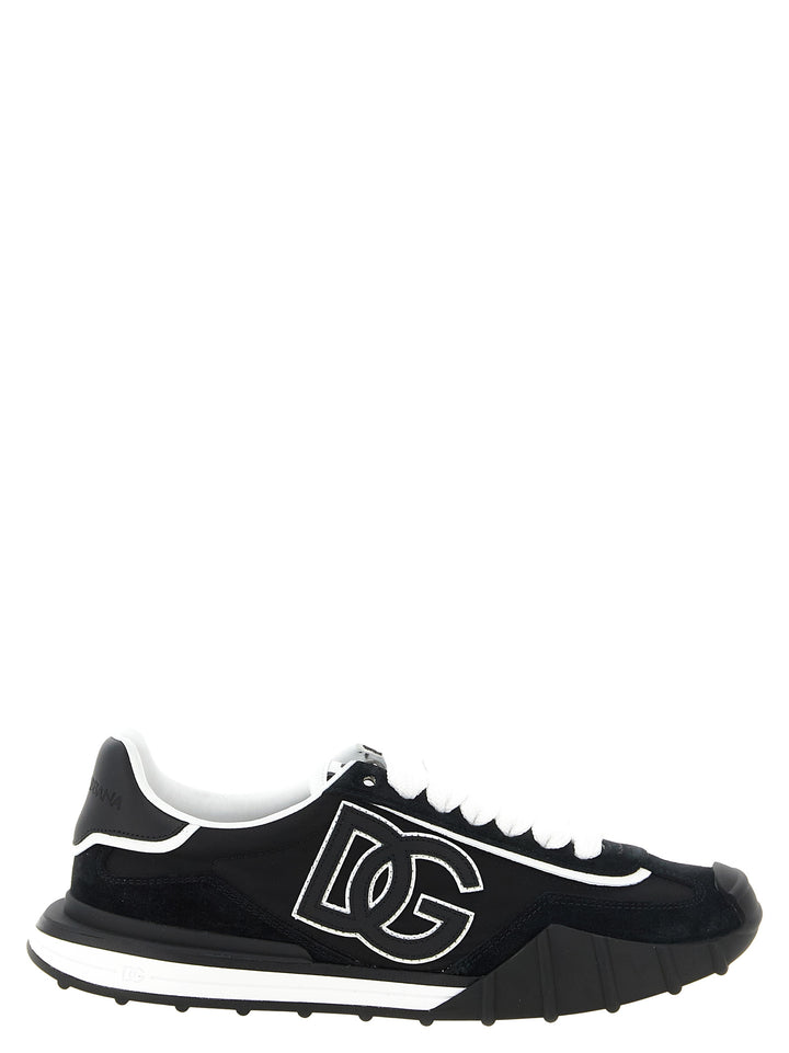 Dolce &amp; Gabbana Black Polyamide Athletic Sneakers