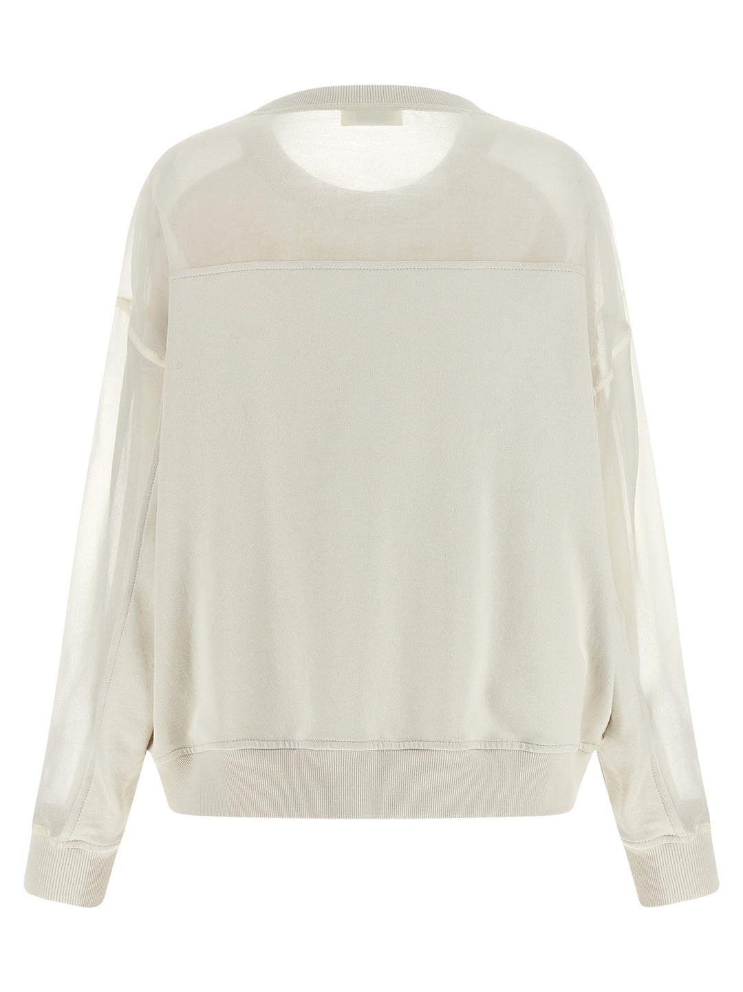 Brunello Cucinelli White Cotton Sweatshirt