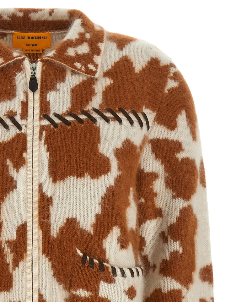 Guest in Residence Brown Cashmere Full-Length Jacket