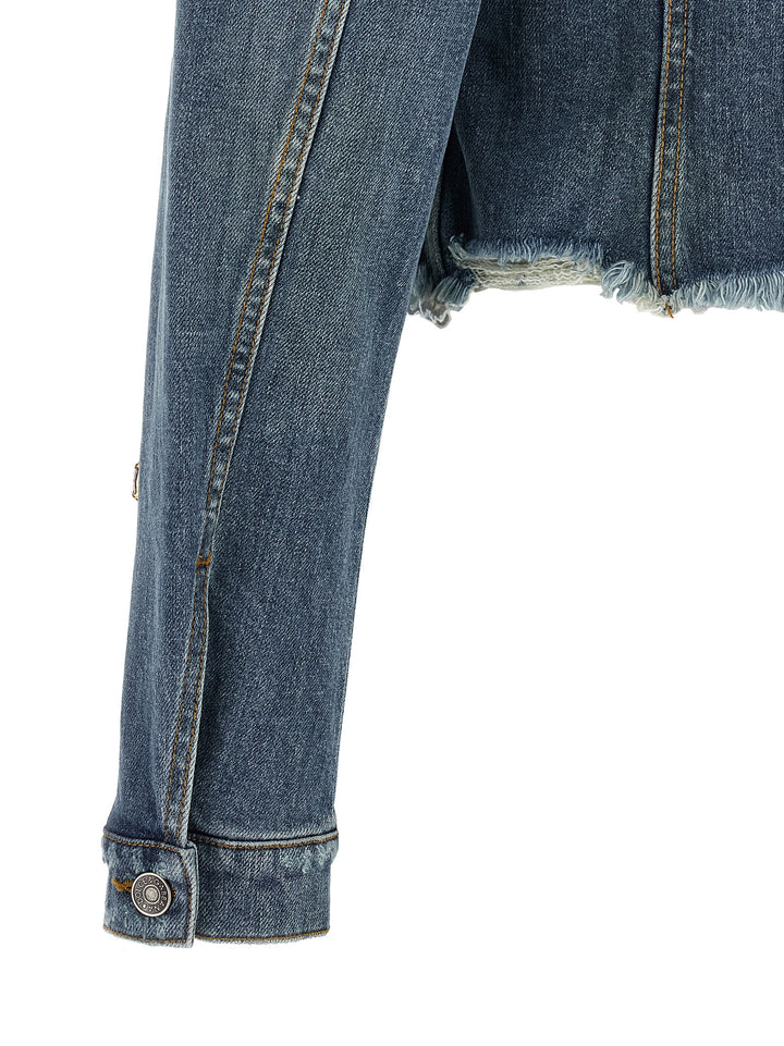 Dolce &amp; Gabbana Blue Cotton Denim Jacket
