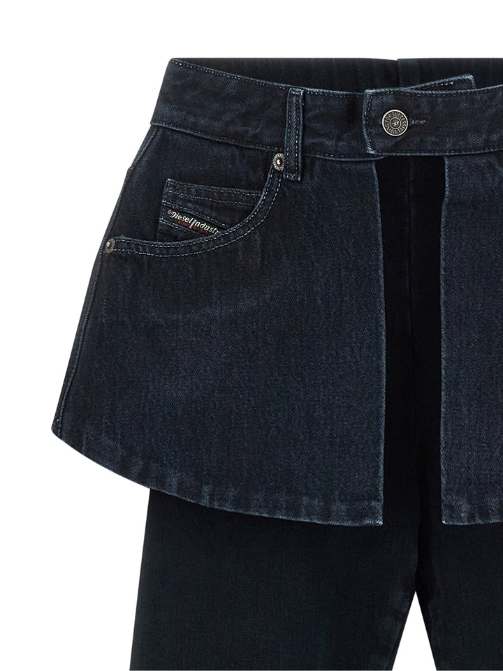 Diesel Blue Cotton Skinny Jeans