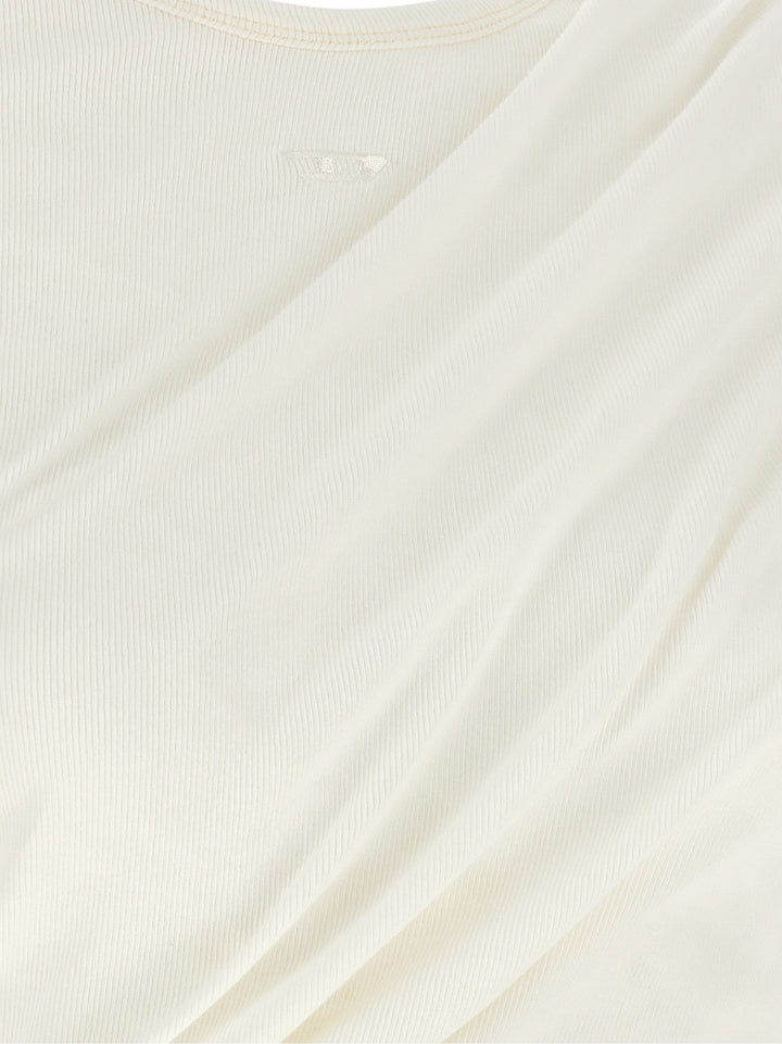 Diesel White Cotton Long Sleeve T-Shirt