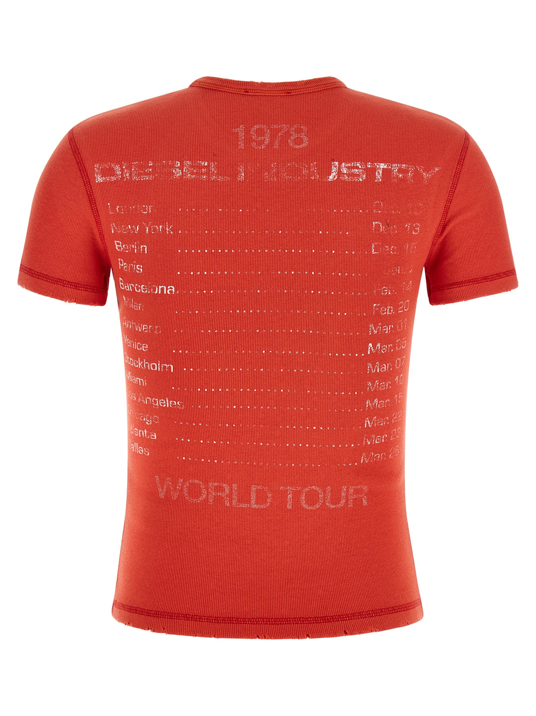 Diesel Red Cotton T-Shirt