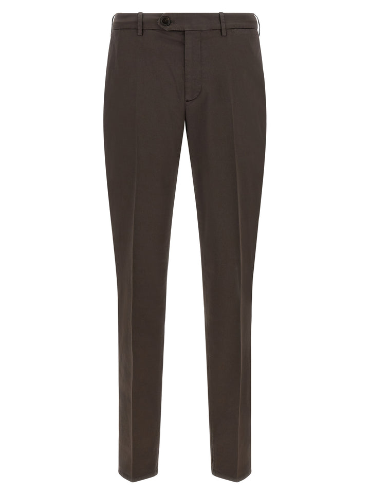 Brunello Cucinelli Brown Cotton Casual Pants