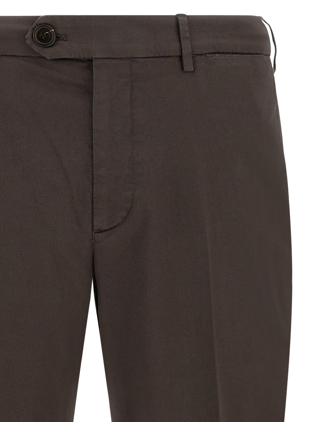 Brunello Cucinelli Brown Cotton Casual Pants