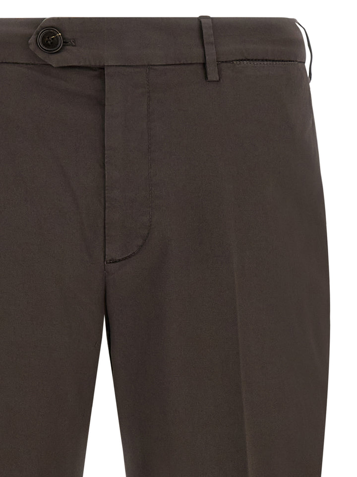 Brunello Cucinelli Brown Cotton Casual Pants