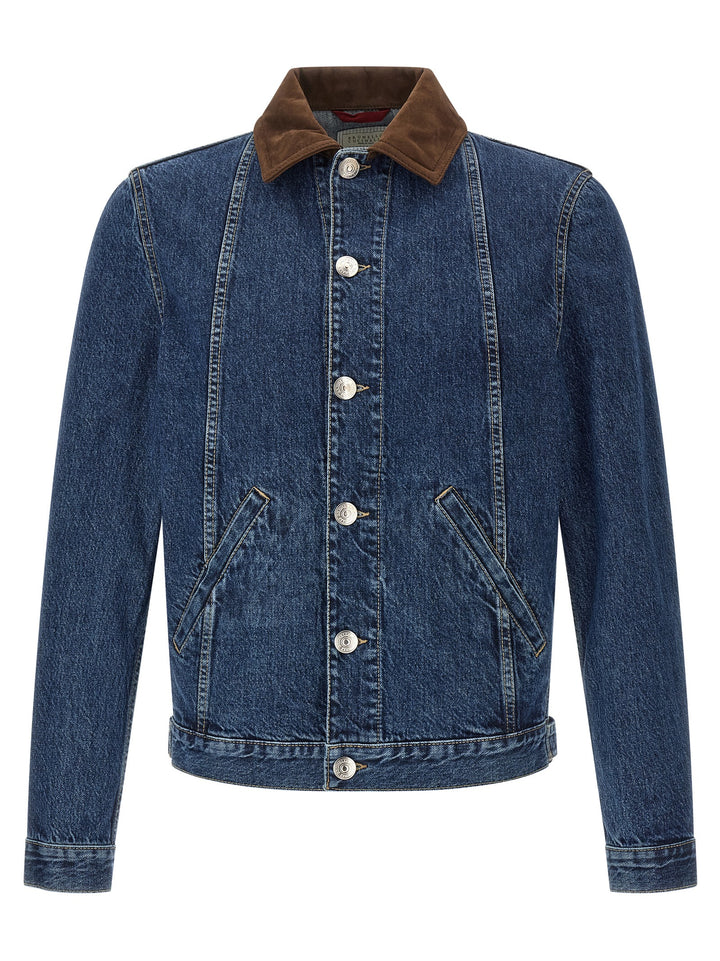 Brunello Cucinelli Blue Cotton Denim Jacket