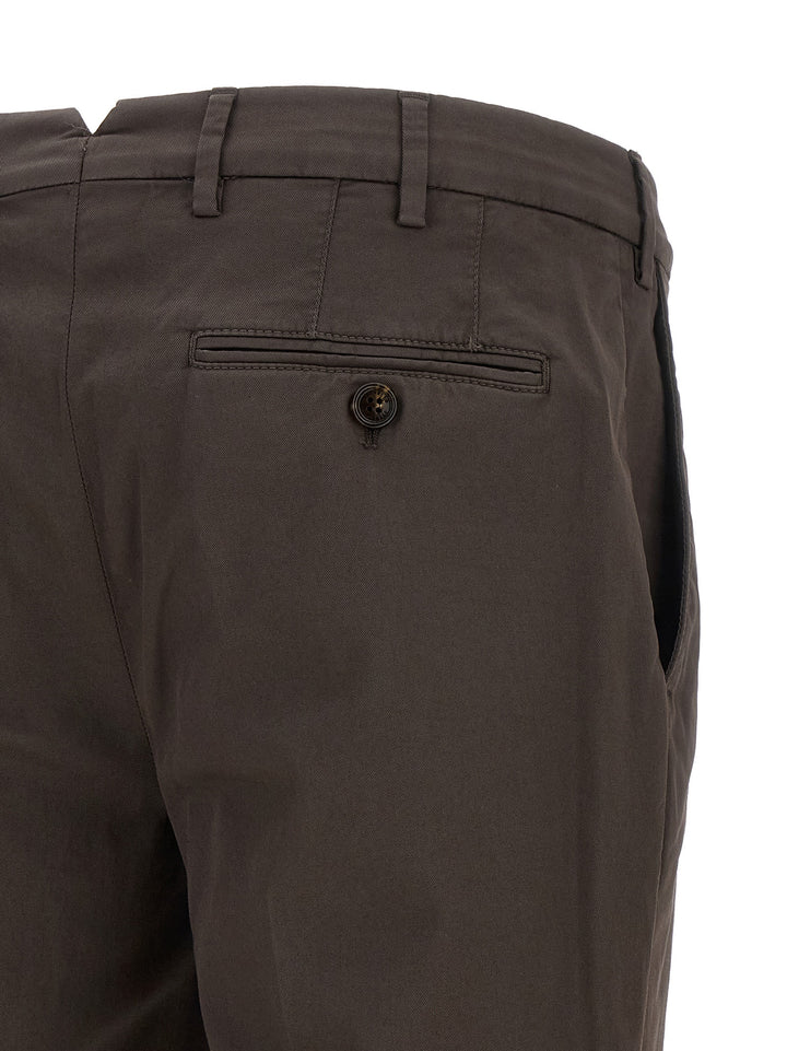 Brunello Cucinelli Brown Cotton Casual Pants