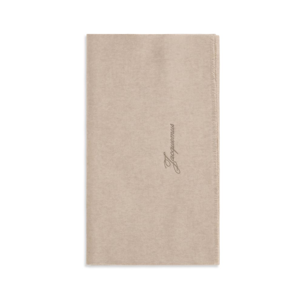 Jacquemus Beige Wool Oves Aries Scarf