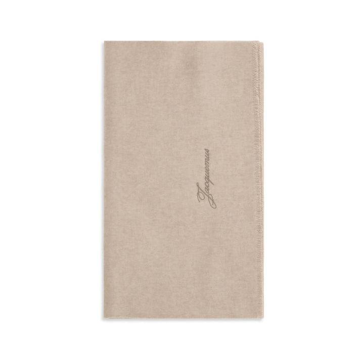 Jacquemus Beige Wool Oves Aries Scarf