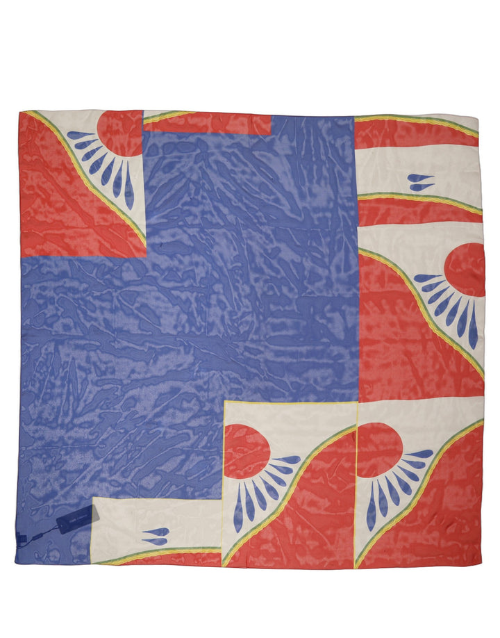 Dolce &amp; Gabbana Multicolor Abstract Square Foulard Scarf