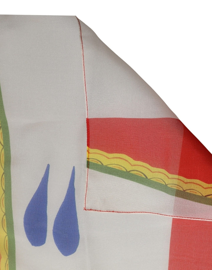 Dolce &amp; Gabbana Multicolor Abstract Square Foulard Scarf