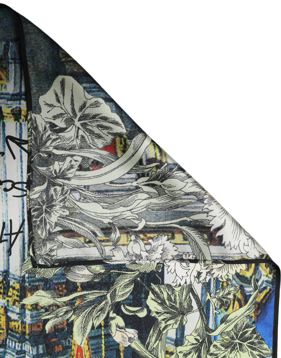 Dolce &amp; Gabbana Multicolor Printed Silk Square Foulard Scarf
