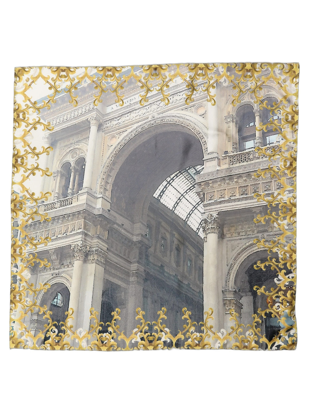 Dolce &amp; Gabbana Multicolor Printed Silk Square Foulard Scarf