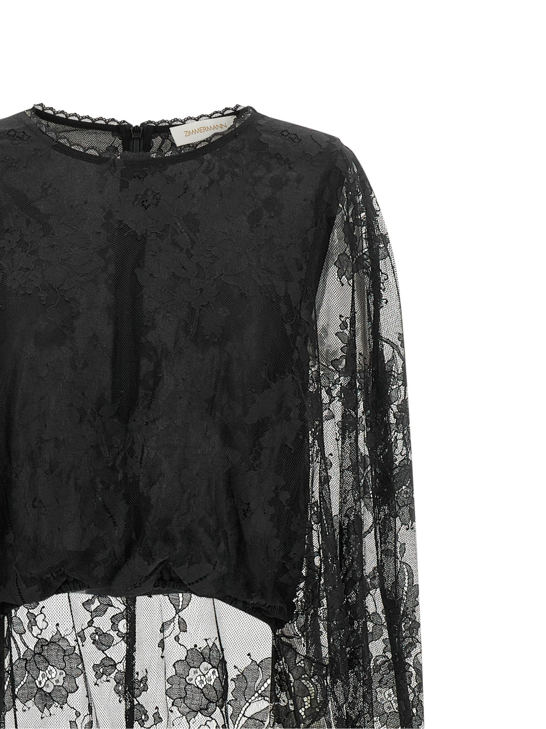 Zimmermann Black Polyamide Tank Tops
