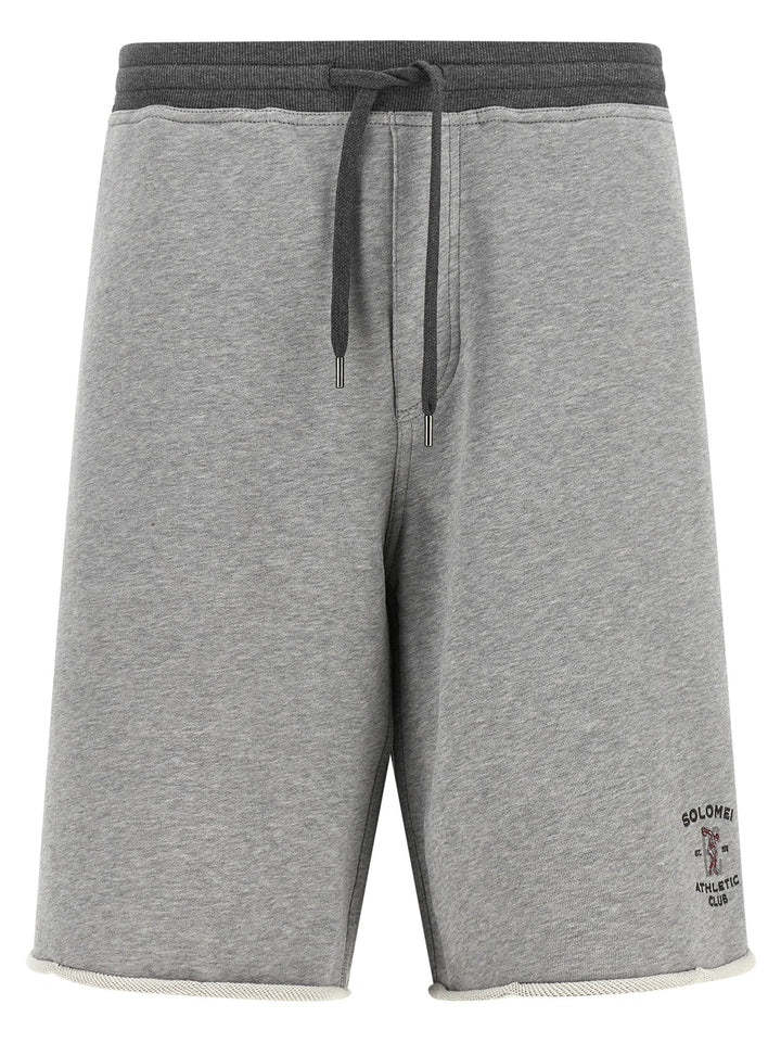 Brunello Cucinelli Gray Cotton Bermuda Shorts