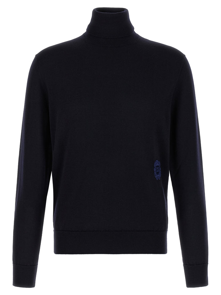 Dolce &amp; Gabbana Blue Virgin Wool Cardigan