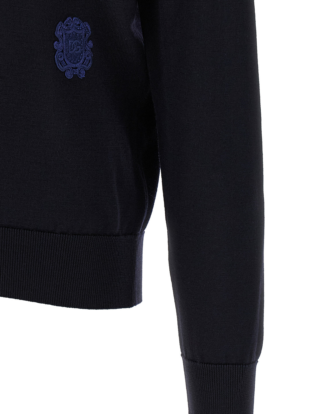 Dolce &amp; Gabbana Blue Virgin Wool Cardigan