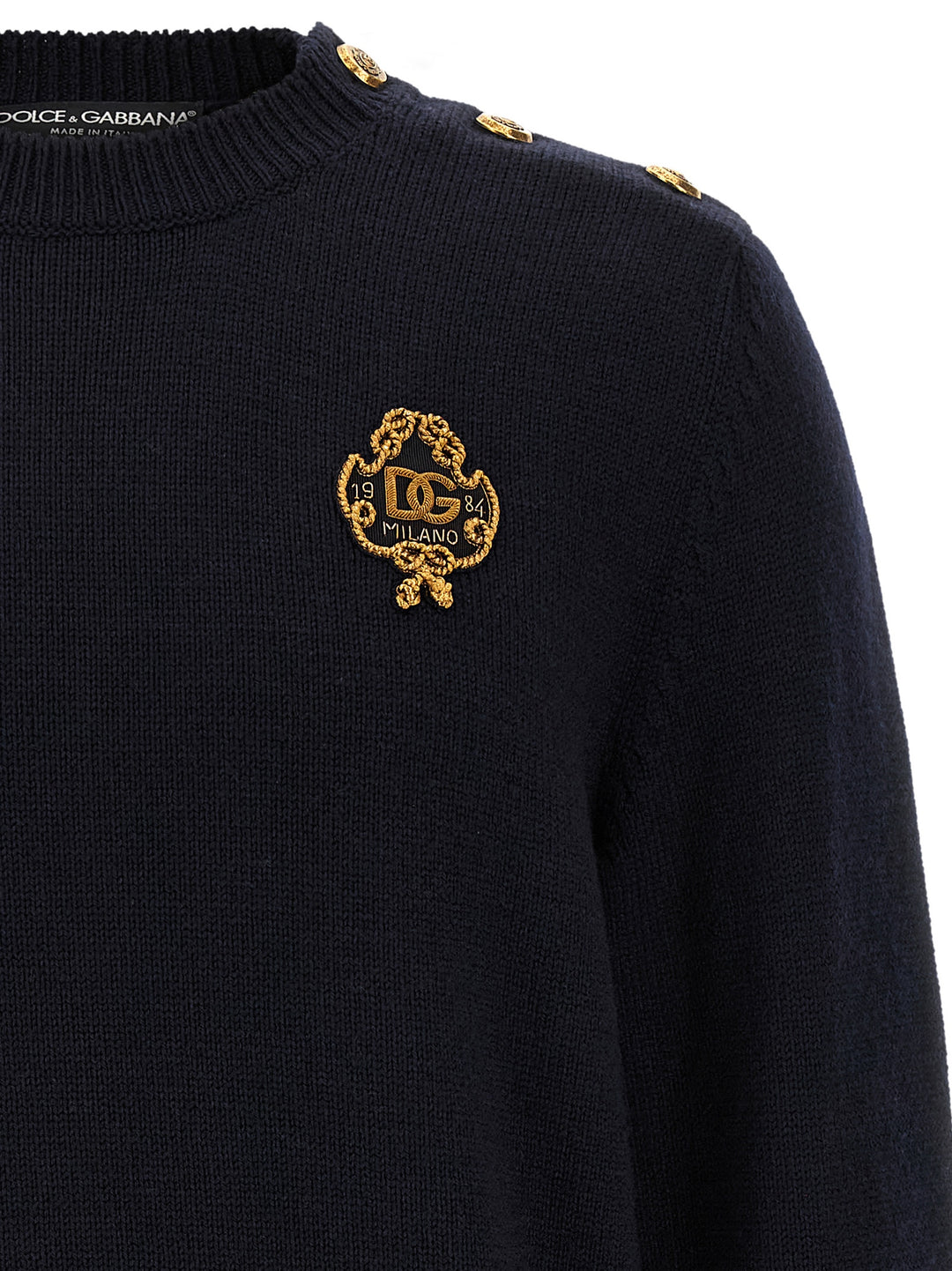 Dolce &amp; Gabbana Blue Virgin Wool Cardigan