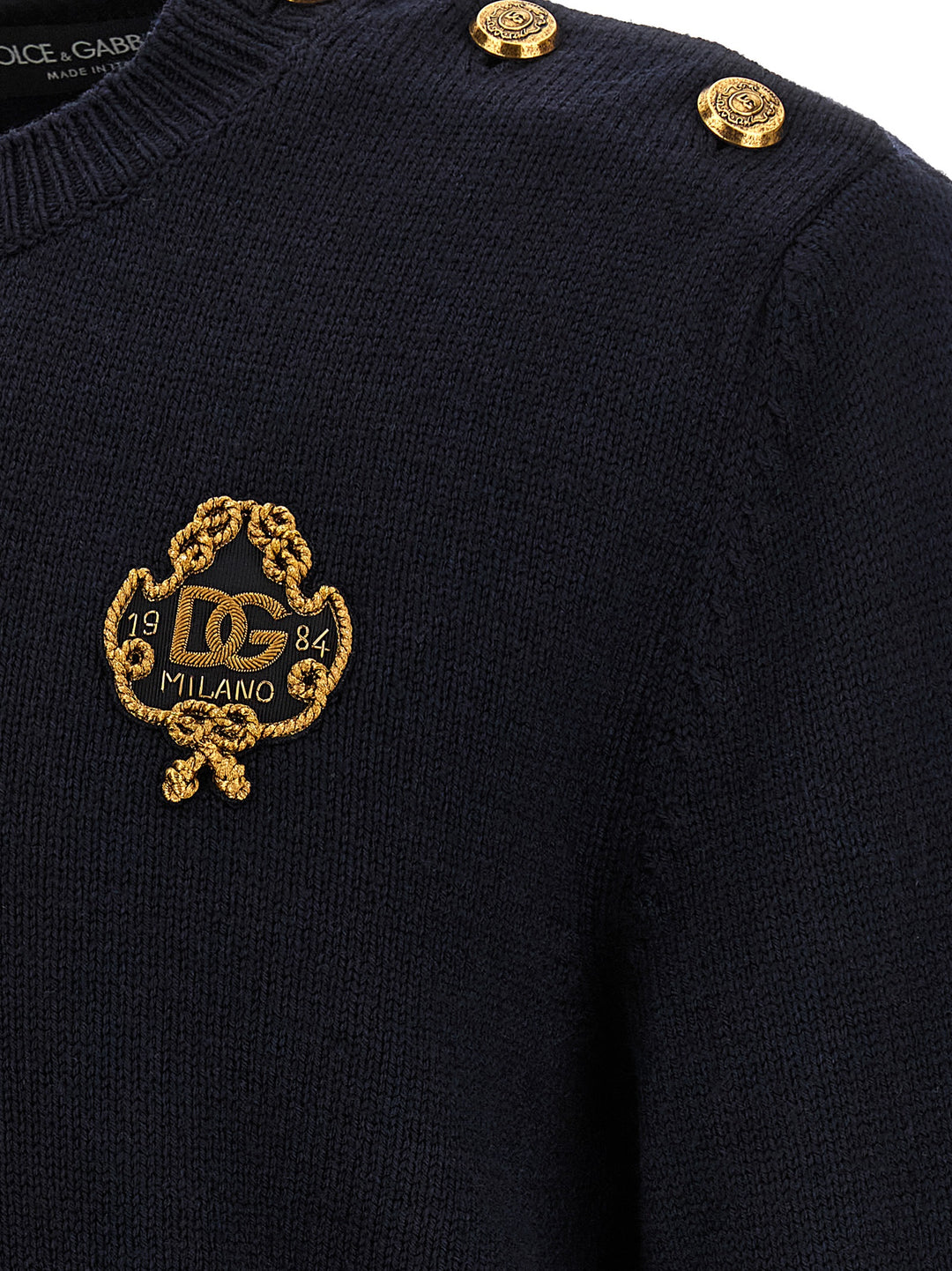 Dolce &amp; Gabbana Blue Virgin Wool Cardigan