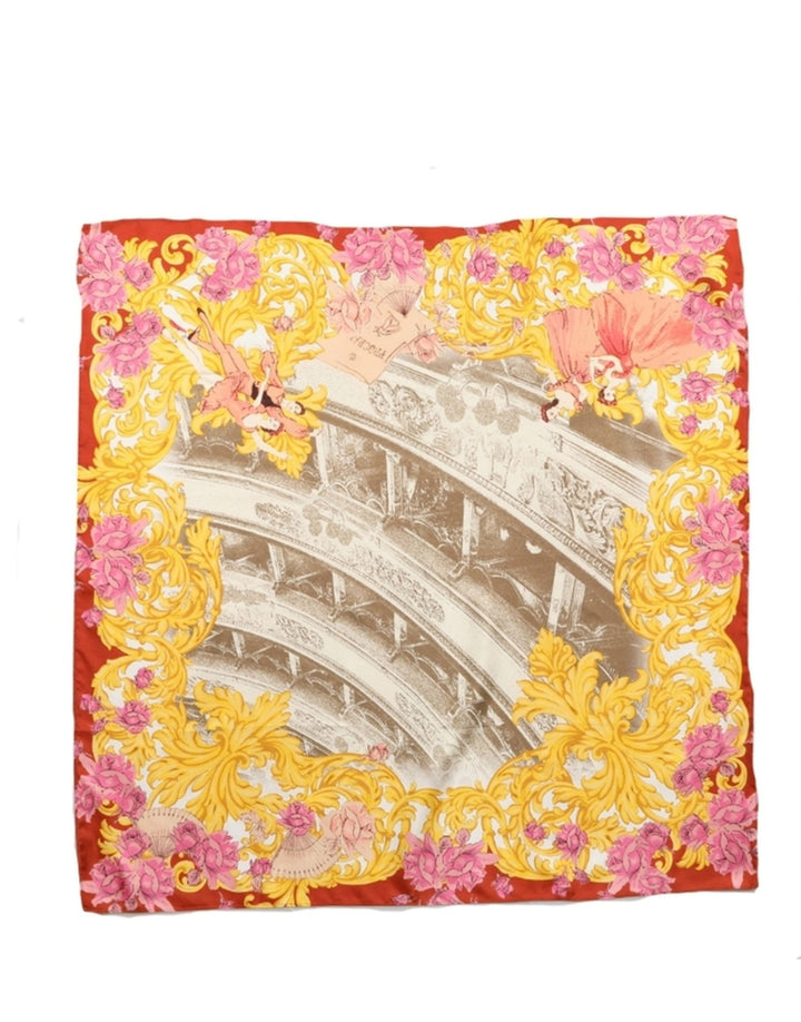 Dolce &amp; Gabbana Multicolor Silk Printed Square Foulard Scarf