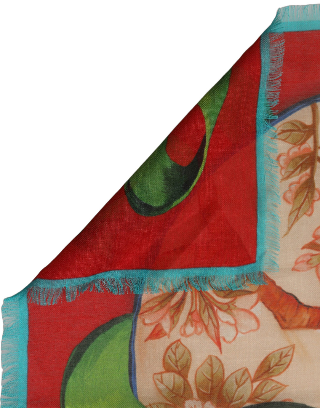 Dolce &amp; Gabbana Multicolor Marco Polo Motifs Shawl Scarf
