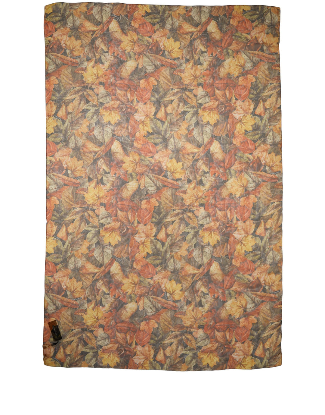 Dolce &amp; Gabbana Multicolor Leaf Print Silk Shawl Stole Scarf