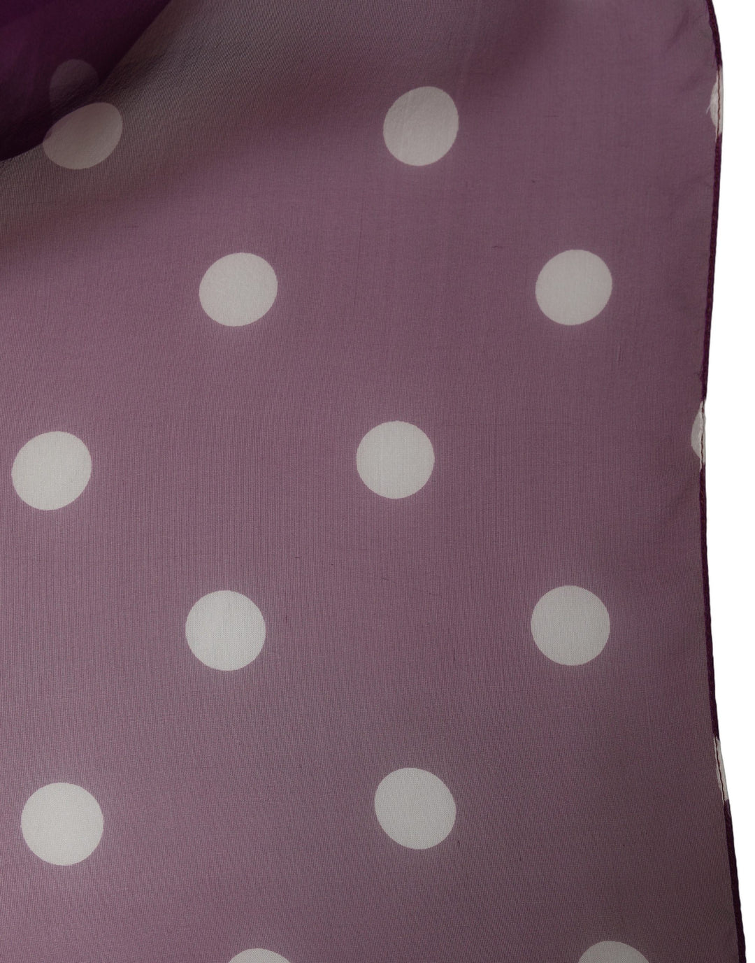 Dolce &amp; Gabbana Purple White Polka Dot Square Foulard Scarf