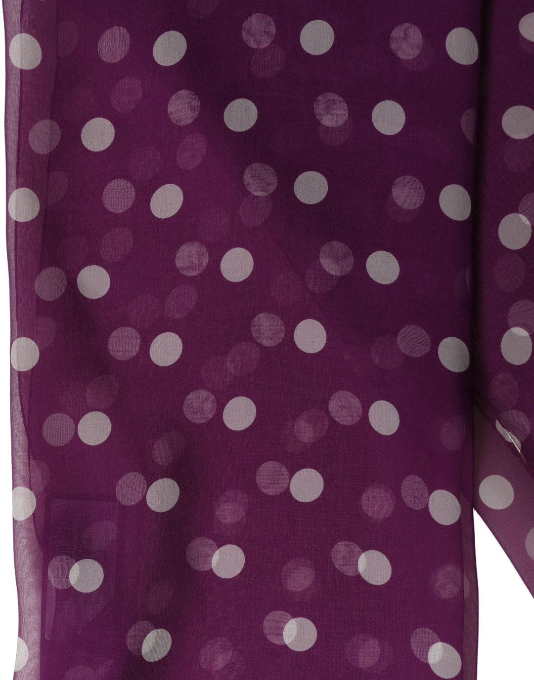 Dolce &amp; Gabbana Purple White Polka Dot Square Foulard Scarf