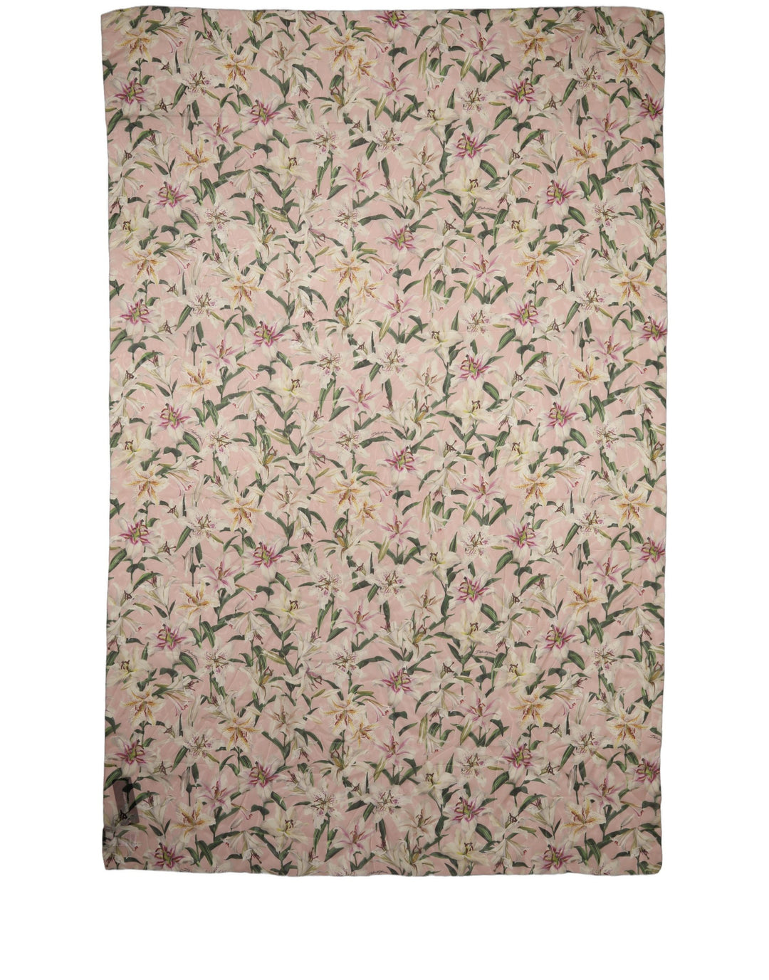 Dolce &amp; Gabbana Pink Silk Floral Chiffon Long Stole Scarf