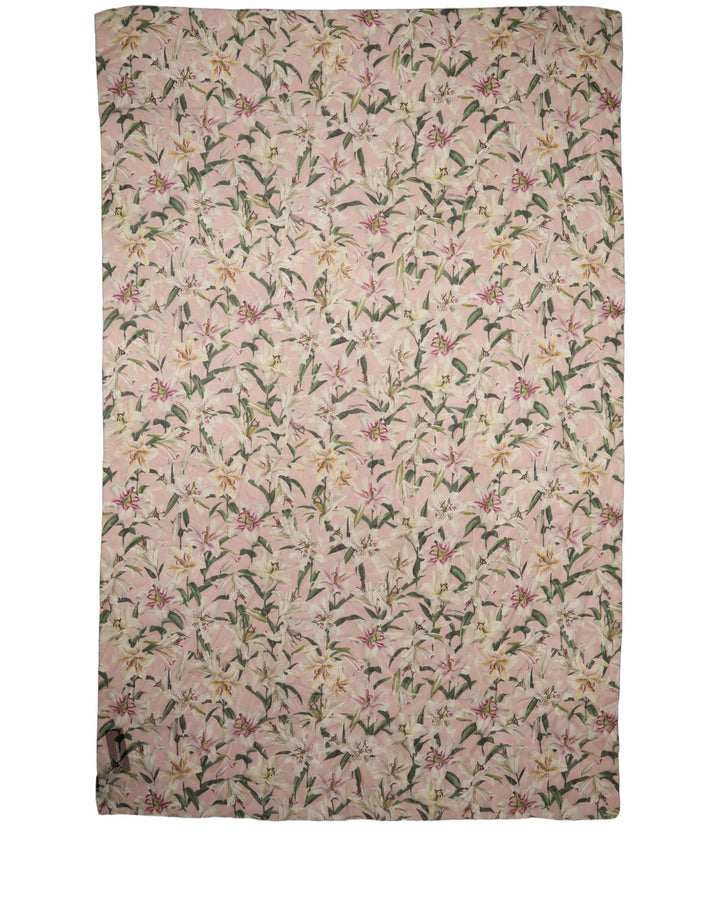 Dolce &amp; Gabbana Pink Silk Floral Chiffon Long Stole Scarf