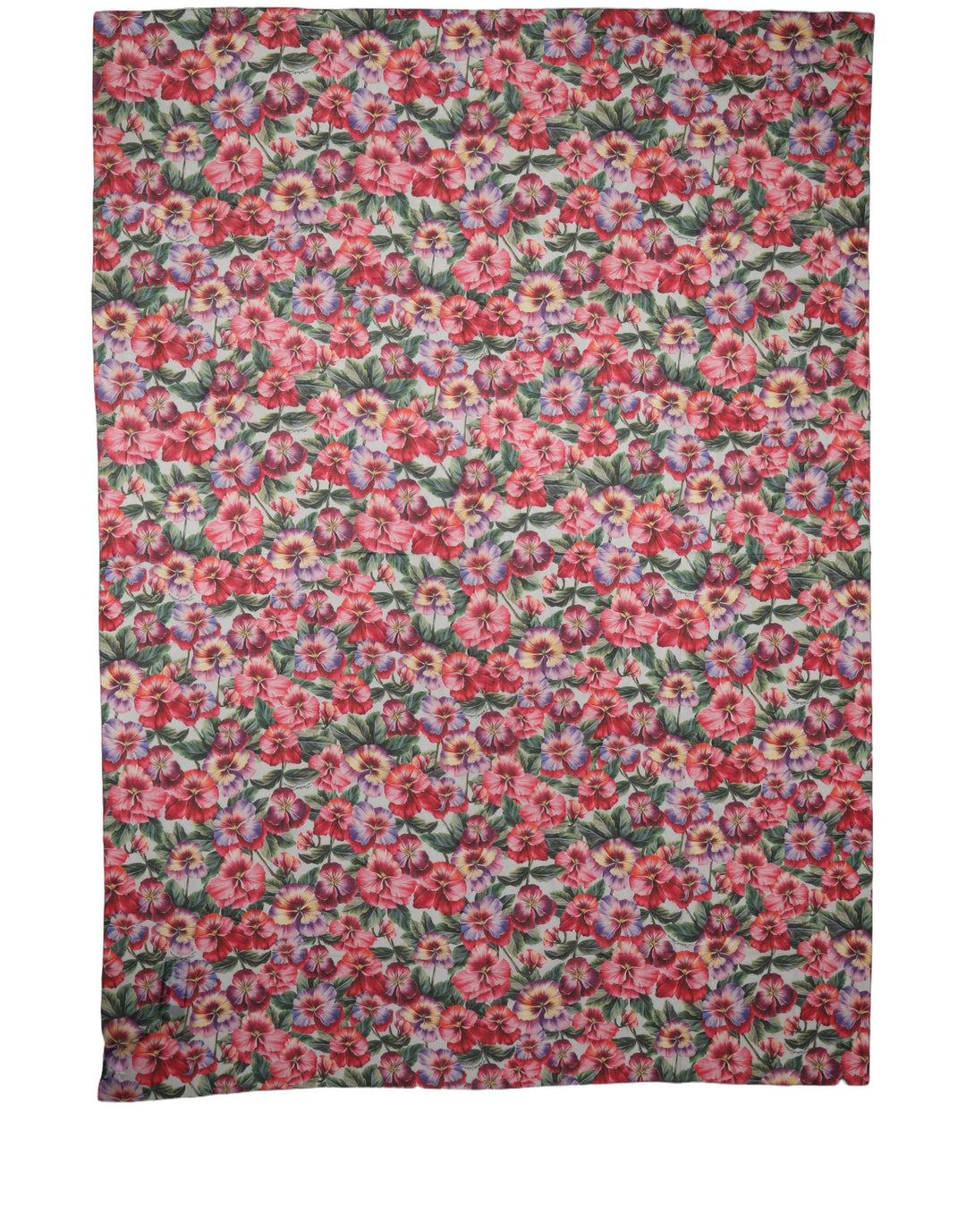 Dolce &amp; Gabbana Multicolor Floral Cotton Lace Stole Scarf