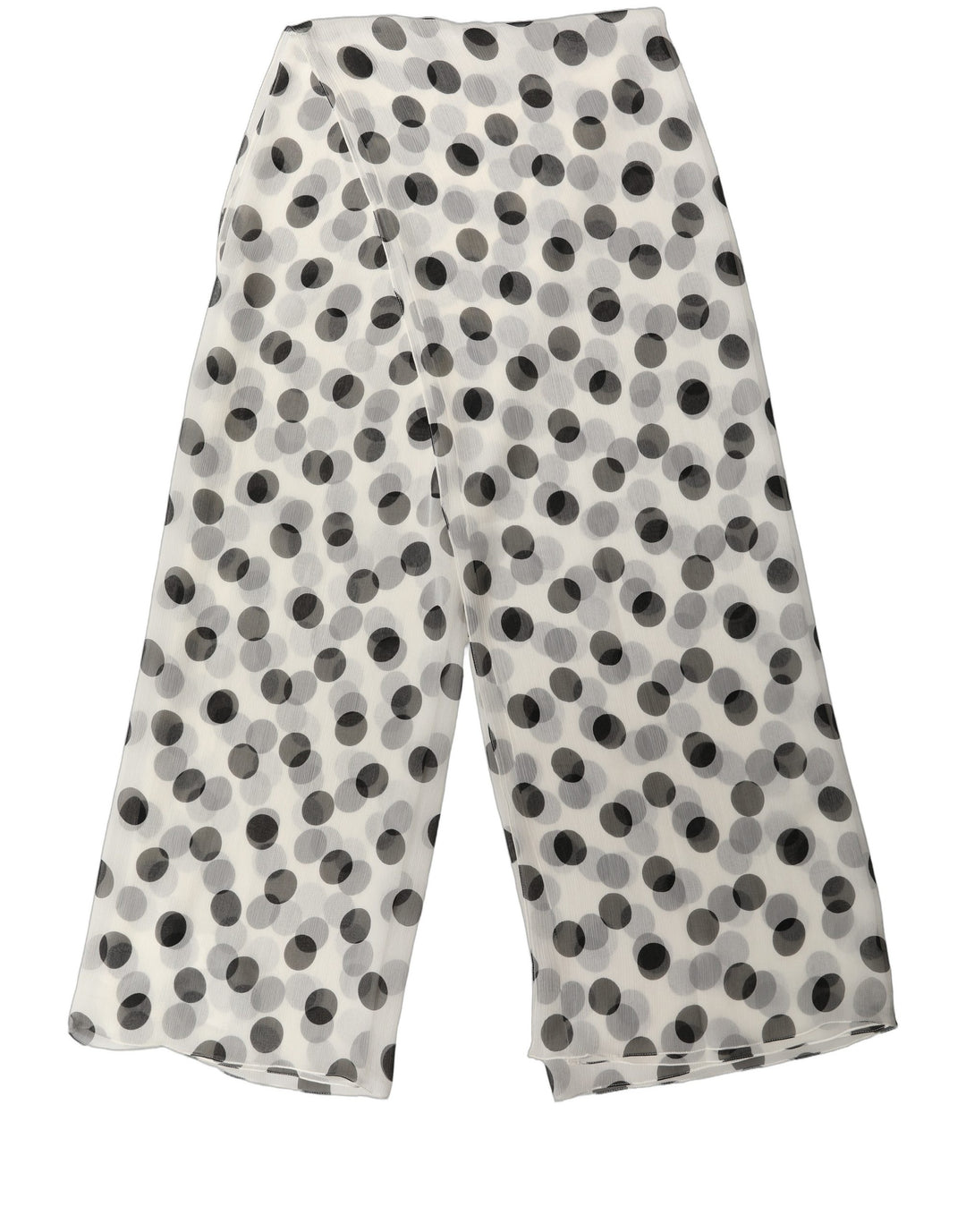 Dolce &amp; Gabbana White Black Polka Dot Shawl Stole Scarf