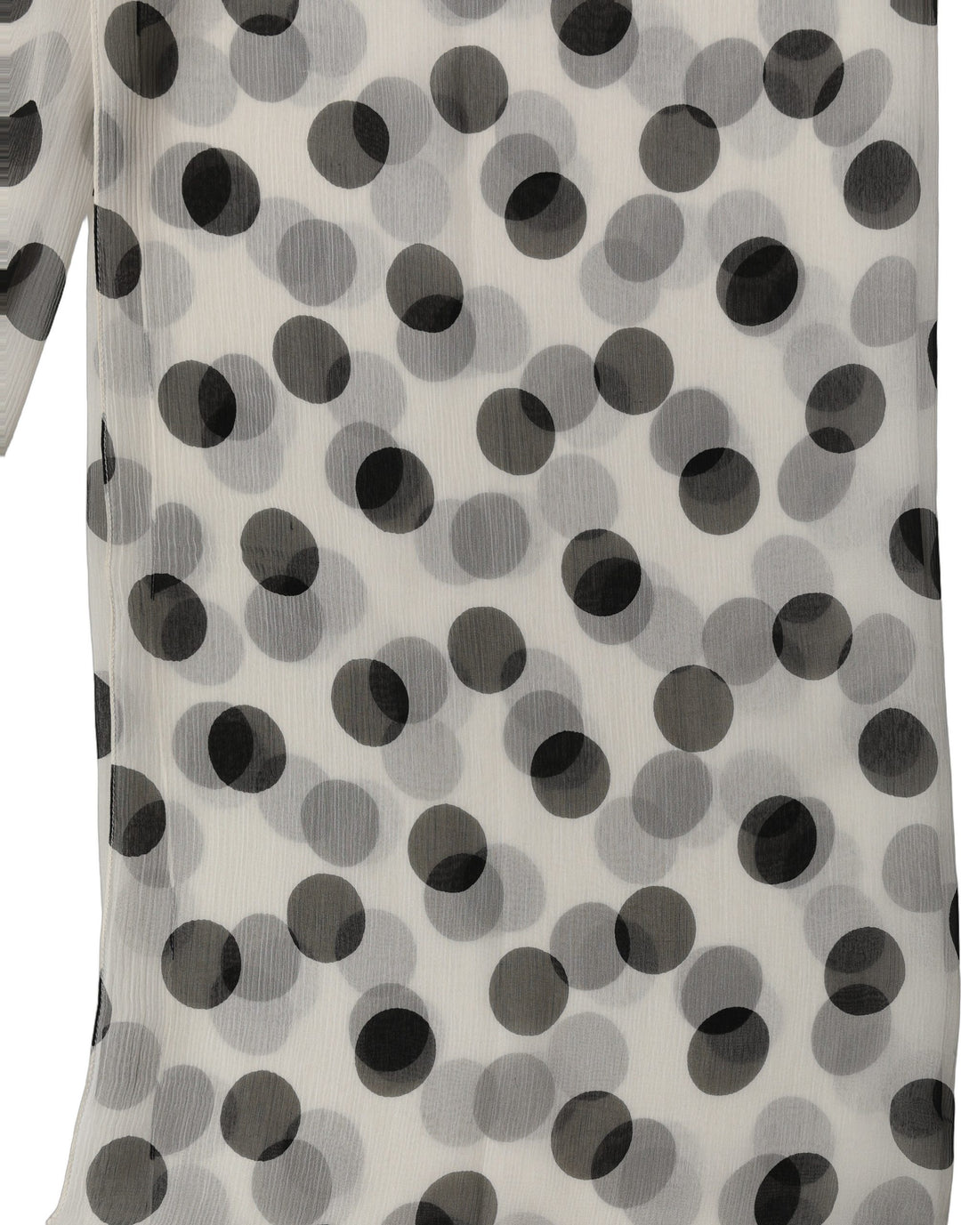 Dolce &amp; Gabbana White Black Polka Dot Shawl Stole Scarf