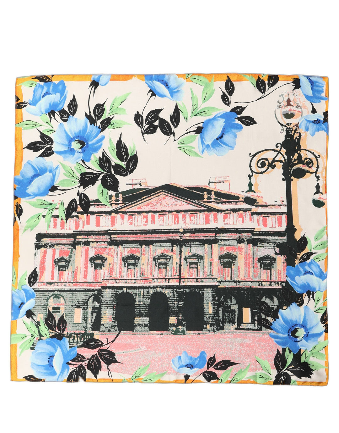 Dolce &amp; Gabbana Multicolor Printed Silk Square Foulard Scarf
