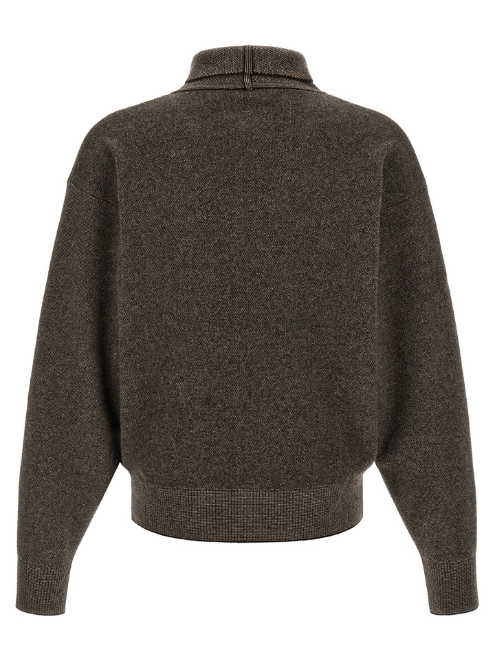 Jacquemus Brown Merino Wool Cardigan